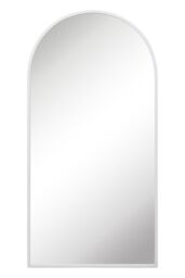 "MirrorOutlet White Framed Arched Garden Wall Mirror 71"" X 35"" (180CM X 90CM) - Size: 1 Pack" - thumbnail 5
