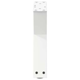 Berkfield Home Coffee Table Legs 2 pcs White 30x(30-31.3) cm Steel - thumbnail 6