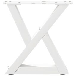 Berkfield Home Coffee Table Legs 2 pcs White 30x(30-31.3) cm Steel - thumbnail 5