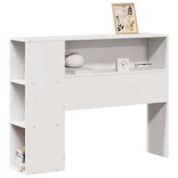 Berkfield Home Headboard with Storage White 75 cm Solid Wood Pine - thumbnail 2