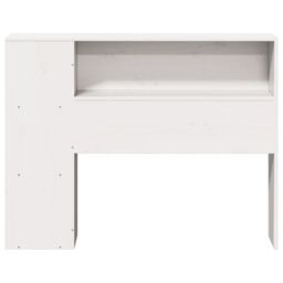 Berkfield Home Headboard with Storage White 75 cm Solid Wood Pine - thumbnail 4