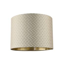 Happy Homewares Light Shimmer Taupe Drum Lamp Shade with Inner Champagne Gold Lining - Size: 10 inches - thumbnail 1