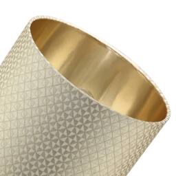 Happy Homewares Light Shimmer Taupe Drum Lamp Shade with Inner Champagne Gold Lining - Size: 10 inches - thumbnail 4