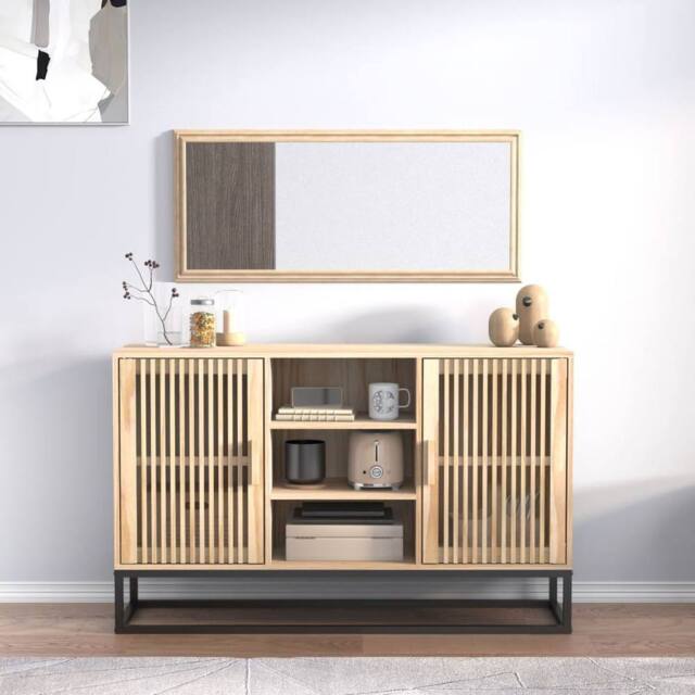 Berkfield Home Sideboard 105x30x65 cm Engineered Wood in Brown - Size: 105 x 30 x 65 cm - image 1