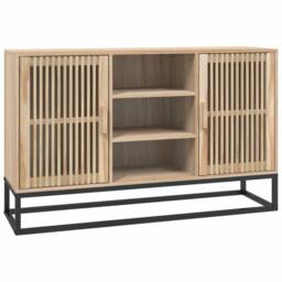 Berkfield Home Sideboard 105x30x65 cm Engineered Wood in Brown - Size: 105 x 30 x 65 cm - thumbnail 2