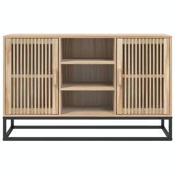 Berkfield Home Sideboard 105x30x65 cm Engineered Wood in Brown - Size: 105 x 30 x 65 cm - thumbnail 5