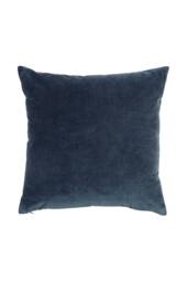 CHRISTY Luxury Filled Velvet 'Jaipur' Square Cushions in Dark Navy - Size: 45 cm x 45 cm - thumbnail 1