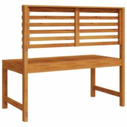 Berkfield Home Garden Bench 100x50x91 cm Solid Wood Acacia in Brown - Size: 100 x 50 x 91 cm - thumbnail 5