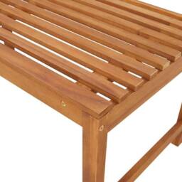 Berkfield Home Garden Bench 100x50x91 cm Solid Wood Acacia in Brown - Size: 100 x 50 x 91 cm - thumbnail 8