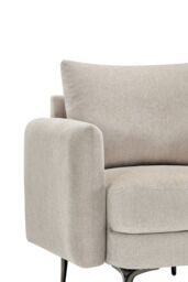 More4Homes Sofia 1 Seater Fabric Sofa in Beige - thumbnail 5
