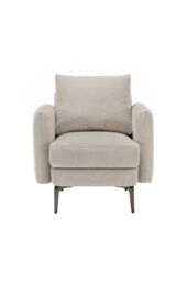More4Homes Sofia 1 Seater Fabric Sofa in Beige - thumbnail 4