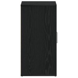 Berkfield Home Black Oak Shoe Cabinet 60x35x70 cm Made from Engineered Wood - Size: 60 x 35 x 70 cm - thumbnail 8