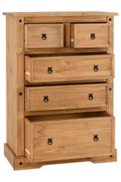 Seconique Corona 3+2 Drawer Chest in Natural - thumbnail 3