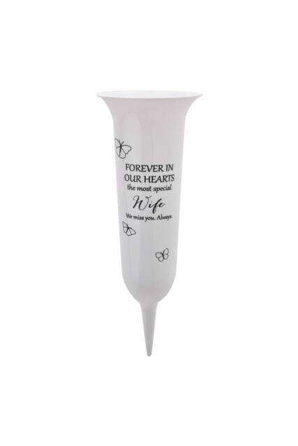 KDMD Grave Vase Wife 3 Pack White - image 1