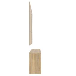 Berkfield Home 3-in-1 Shoe Cabinet Set Sonoma Oak Engineered Wood in Brown - thumbnail 7
