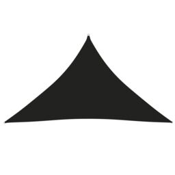 Berkfield Home Sunshade Sail Oxford Fabric Triangular 3.5x3.5x4.9 m Black - thumbnail 1