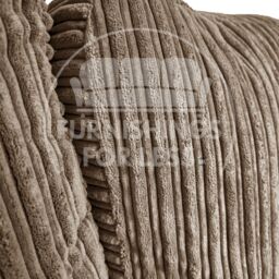 Furnishings For Less UK Delta Large Fabric 2 Seater Sofa With Padded Arms Jumbo Cord in Beige - thumbnail 5