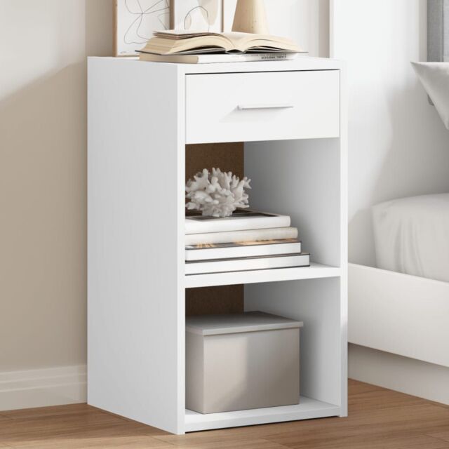 Berkfield Home Bedside Cabinets 2 pcs White 35x34x65 cm Engineered Wood - Size: 35 x 34 x 65 cm - image 1