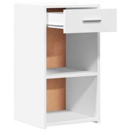 Berkfield Home Bedside Cabinets 2 pcs White 35x34x65 cm Engineered Wood - Size: 35 x 34 x 65 cm - thumbnail 5