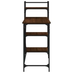 Berkfield Home Computer Desk with Shelves Brown Oak 120x47x109 cm - Size: 120 x 47 x 109 cm - thumbnail 5