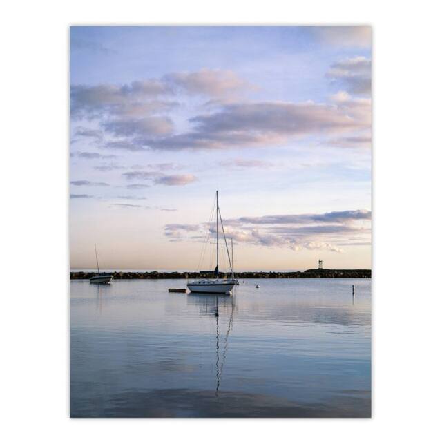 "Artery8 Sunset Off-the shore of Block island Highsmith Wall Art Poster Print in Blue - Size: W12"" x H16""" - image 1