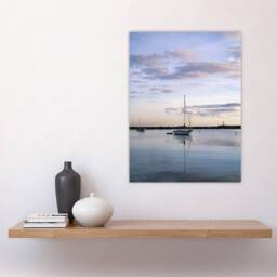 "Artery8 Sunset Off-the shore of Block island Highsmith Wall Art Poster Print in Blue - Size: W12"" x H16""" - thumbnail 4