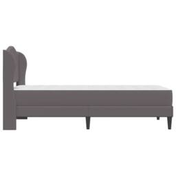 Berkfield Home Bed Frame with Headboard Grey 90 x 190 cm Faux Leather - thumbnail 7