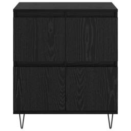 Berkfield Home Sideboard with Storage with Door Black 60 x 35 x 70 cm Engineered wood - thumbnail 6