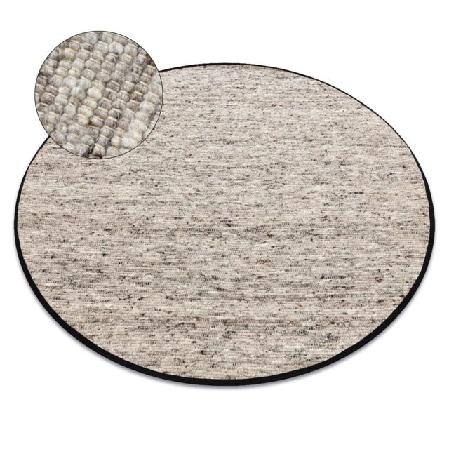 RugsX Nepal Rug in Grey - Size: 120 cm diameter - image 1