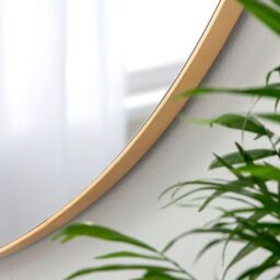 Yearn Mirrors Large Pebble Mirror Gold 111x81cm - Size: 111x81 cm - thumbnail 3