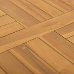 Berkfield Home Square Table Top 50x50x2.5 cm Solid Wood Teak in Brown - thumbnail 5