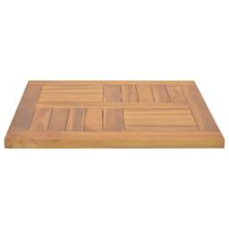Berkfield Home Square Table Top 50x50x2.5 cm Solid Wood Teak in Brown - thumbnail 3