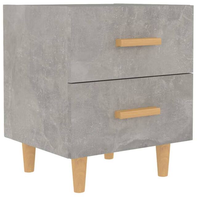 Berkfield Home Bed Cabinet Concrete Grey 40x35x47.5 cm - image 1