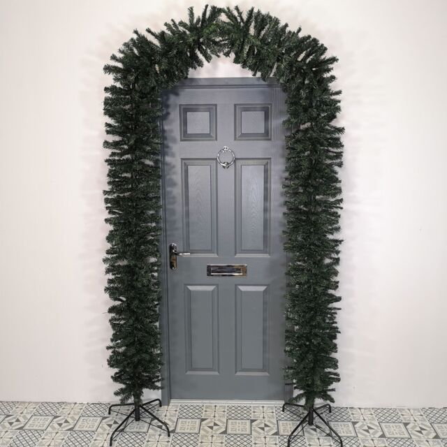 Samuel Alexander 2.4m (8ft) Tall Single Door Indoor Christmas Tree Arch in Green - image 1