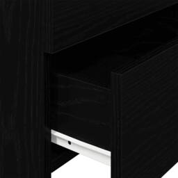 Berkfield Home Durable Bedside Cabinet with 2 Drawers Black 40x36.5x62 cm - thumbnail 8