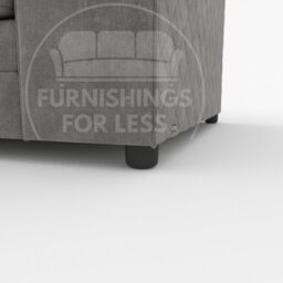 Furnishings For Less UK Quilted Chenille Fabric 3 to 4 Seater L Shaped Corner Sofa Left Hand Facing in Grey - thumbnail 5