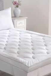 BHS 5 Star Hotel Collection Australian Wool Enhancer in White - Size: Double - thumbnail 4