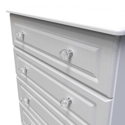 Ready Assembled 2 U Stratford 5 Drawer Chest (Ready Assembled) in White - thumbnail 4