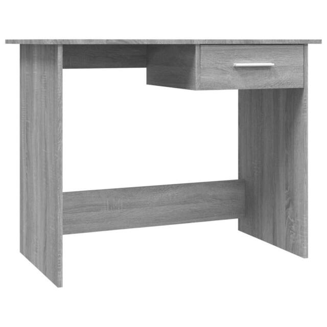 Berkfield Home Desk Grey Sonoma 100x50x76 cm Engineered Wood - Size: 100 x 50 x 76 cm - image 1