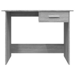 Berkfield Home Desk Grey Sonoma 100x50x76 cm Engineered Wood - Size: 100 x 50 x 76 cm - thumbnail 4