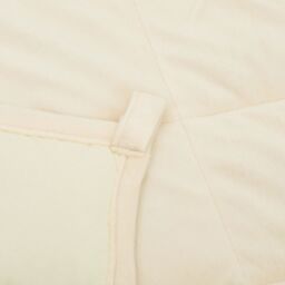 Berkfield Home Weighted Blanket Light Cream 155x220 cm 7 kg Fabric - thumbnail 5