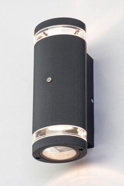 BHS Lighting Murray Up & Down Outdoor Wall Light with Photocell in Black - image 1