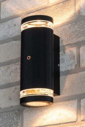 BHS Lighting Murray Up & Down Outdoor Wall Light with Photocell in Black - thumbnail 4