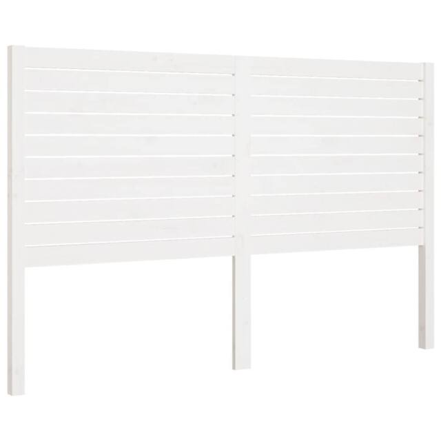 Berkfield Home Bed Headboard White 141x4x100 cm Solid Wood Pine - Size: 141 x 4 x 100 cm - image 1