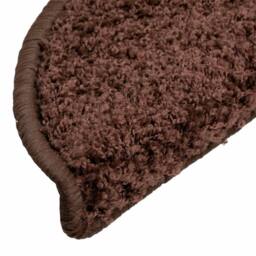 Berkfield Home Carpet Stair Treads 15 pcs Brown 56x17x3 cm - Size: Medium - thumbnail 6