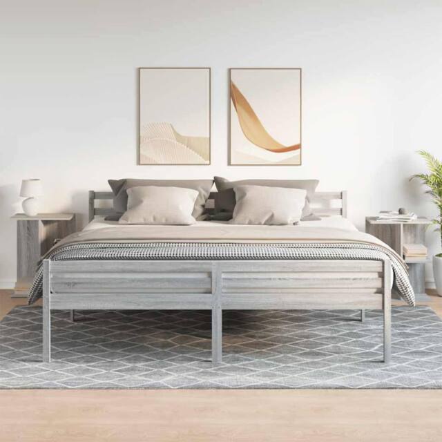 Berkfield Home Elegant Bedside Tables 2 pcs Grey Sonoma 46.5x29x61 cm Engineered Wood - image 1