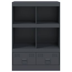 Berkfield Home Highboard Anthracite 67x39x95 cm Steel - Size: 67 x 39 x 95 cm - thumbnail 6