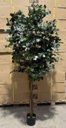 Leaf Large Artificial Olive Tree with 2925 Leaves 180cm Fire Retardant Commercial Use in Green - thumbnail 8
