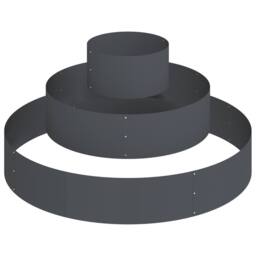 Berkfield Home Metal Planter Steel √ò 120 cm Decorative Inlays Metal Planter - thumbnail 2