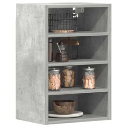 Berkfield Home Hanging Cabinet Concrete Grey 40x29.5x60 cm Engineered Wood - thumbnail 1